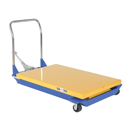 Vestil Foot Pump Scissor Cart, 1000 lb. Cap, 48"W, 32"L CART-32-10-M